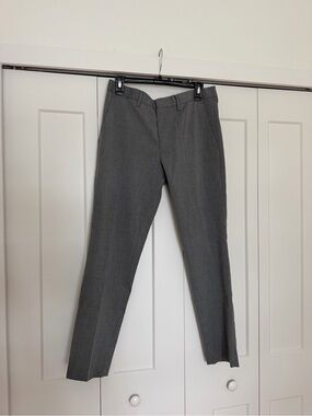 Express Extra Slim Performance Stretch Gray Dress Pants